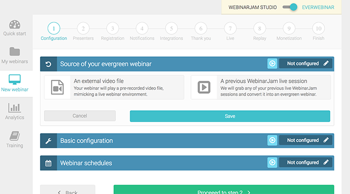 Setting up your Everwebinar campaign