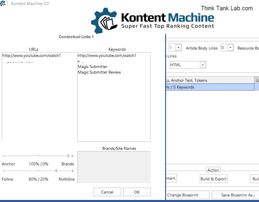 Inserting Links with Kontent Machine